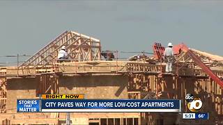 City paves way for more low-cost apartments