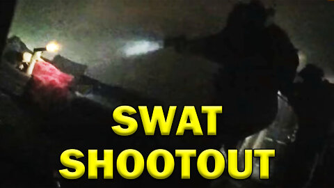 SWAT Shootout In Executing Search Warrant On Video - LEO Round Table S07E03c