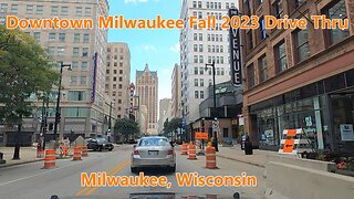 Downtown Milwaukee Fall 2023 Drive Thru. Milwaukee, Wisconsin.