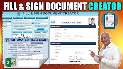 How To Fill Out & Sign Unlimited PDF & Word Documents With Excel Data In 1 CLICK [ +Free Download]