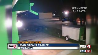 Police search for trailer thief in Cape Coral