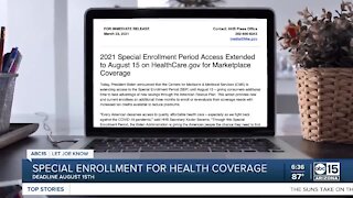 Special enrollment for health coverage