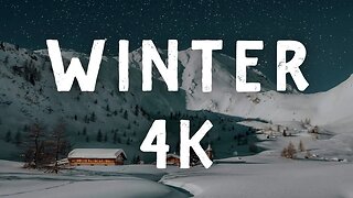 Winter 4k Video | Winter Wonderland 2 Hours | Sounds for Studying Concentration