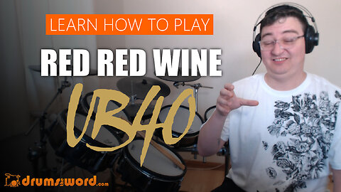 ★ Red Red Wine (UB40) ★ Drum Lesson PREVIEW | How To Play Song (James Brown)