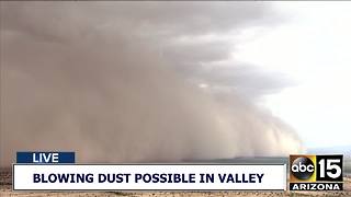 Air15 tracking wall of dust in the Maricopa area