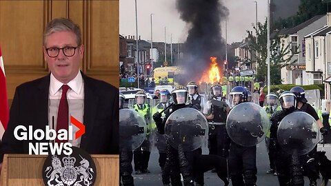 "Bent on violence": PM Starmer rails into far-right for clashes after Southport stabbings