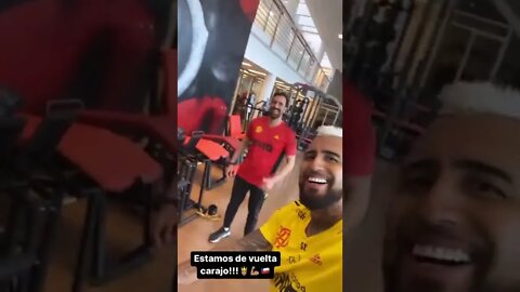 Vidal voltando aos treinos