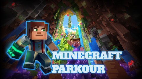 Minecraft solo parkour gameplay