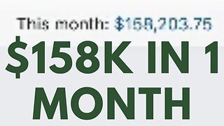 $158K In 1 Month {Making Money Online Motivation}