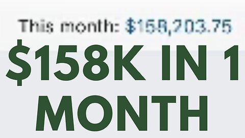 $158K In 1 Month {Making Money Online Motivation}