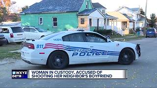 Woman accused of shooting neighbor's boyfriend