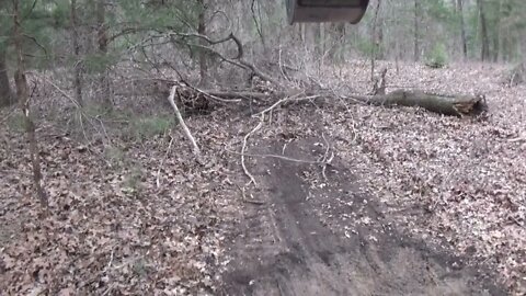 Cleaning fence rows and tearing down old hunting blind