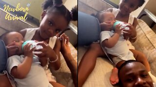 DaBaby's Daughter Serenity Sings & Feeds Her Younger Sister! 🍼