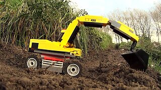 Lego City 4203 Excavator Transporter stopmotion