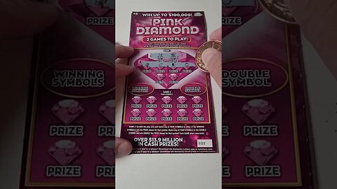 $25 Spent on Kentucky Lottery Tickets Pink Diamond!