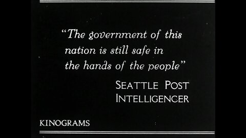 Americanism Wins, Coolidge Elected (1919 Original Black & White Film)