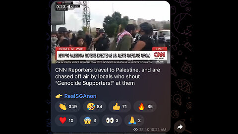 CNN Reporters travel to Palestine, and are chased off air by locals who shout “Genocide Supporters!”