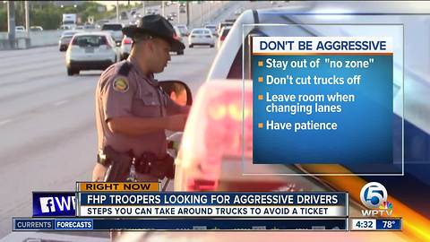 Florida Highway Patrol cracking down on aggressive drivers