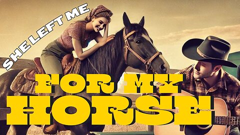 She Left Me For My Horse #countrymusic #rockabilly #horsegirl