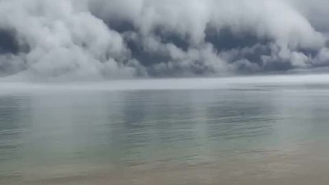 Majestic Set Of Clouds Looks Like A Giant Approaching Wave