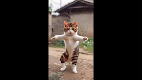 cat dance video😂 editing on top#catdance#funny#comedy