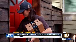 Amazon wants to drop deliveries directly into homes