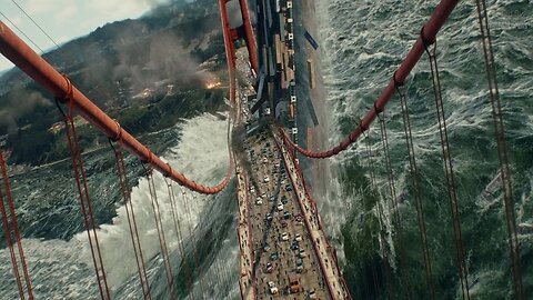 San Andreas (2015) - Tsunami Scene - Pure Action [4K]"