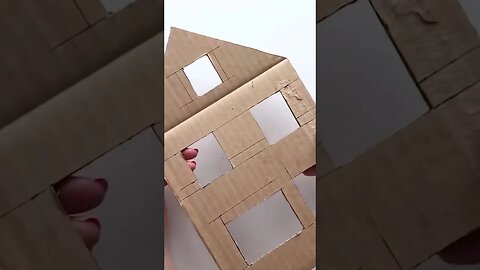 DIY Miniature House with bricks | Cardboard idea | Paper craft tutorial