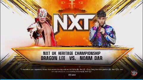 NXT Battleground 2023 Noam Dar vs Dragon Lee for the NXT Heritage Cup