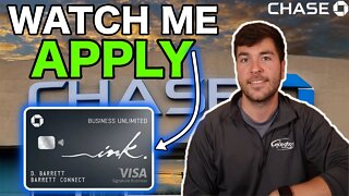 Chase Ink Unlimited: Watch Me Apply!