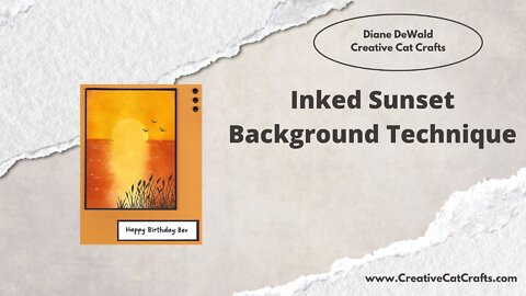 Inked Sunset Background Technique