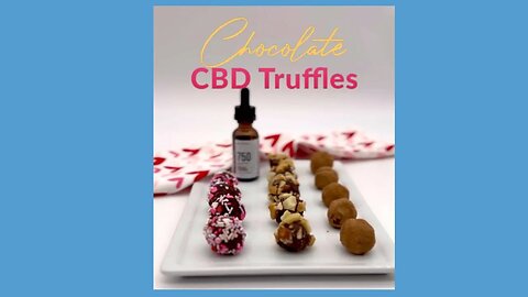 Treat your Valentine 💕with these decadent homemade Chocolate CBD Truffles.