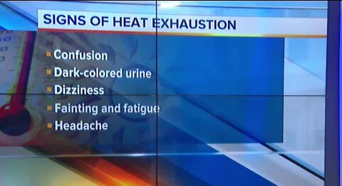 Signs of heat exhaustion