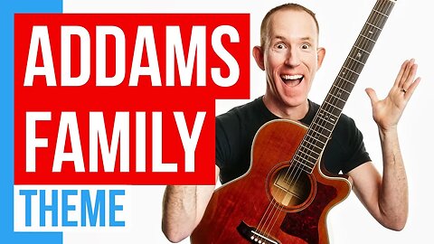 Addams Family ★ Theme ★ Guitar Lesson Acoustic Tutorial [with PDF]