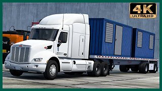 Moving offices with Peterbilt 579 | American Truck Simulator Gameplay "4K"