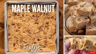 How to Make Maple Walnut Fudge --iambaker.net