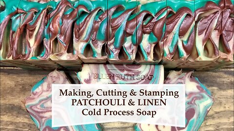 Making PATCHOULI & LINEN Goat Milk Cold Process Soap ITPS | Ellen Ruth Soap