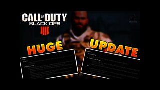Black Ops 4 HUGE UPDATE - Buffs, Nerfs, Stability, Spawns, Game Modes, Multiplayer, Zombies, & More!