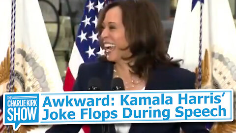Awkward: Kamala Harris Joke Flops During Speech
