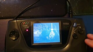 SEGA GAME GEAR STAR WARS, start up sequence and music from the main menu
