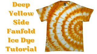 Tie-Dye Designs: Deep Yellow Side Fanfold Ice Dye