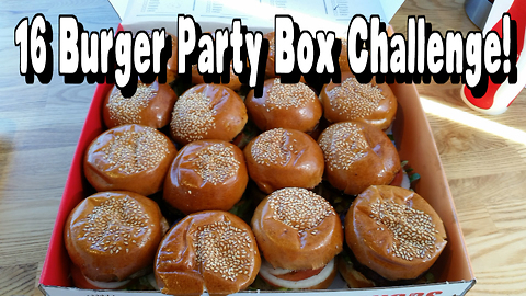 Undefeated 16 Burger Party Box Challenge VS FreakEating