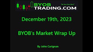 December 19th, 2023 BYOB Market Wrap Up. For educational purposes only.