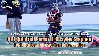 Quintrell Porter III X Jaylen Stephen Touchdown and Interception #BHYFB22 #jloonthetrack