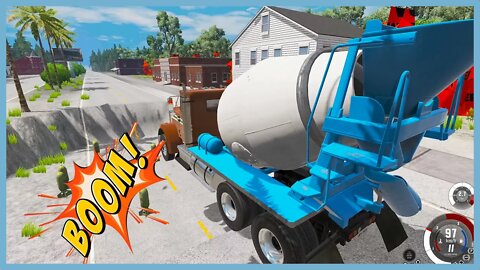 TruckFails | Truck vs Pit #45 | BeamNG.Drive |TrucksFails