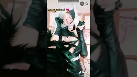 Rate the Girls: Best 2B Nier Automata Gamergirl TikTok Cosplay Challenge #3a 👩‍🦳 (Anime) #shorts