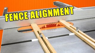 Table Saw Jigs to Align a Crappy Table Saw Fence / Table Saw Fence Alignment