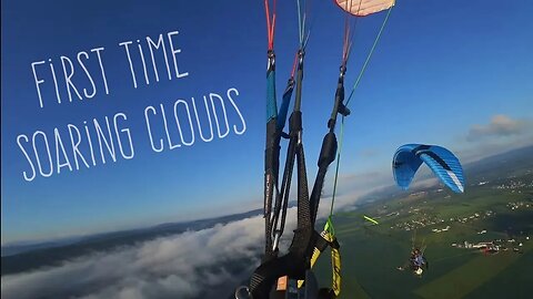 Flying with Clouds at Aurora PPG Fly-In