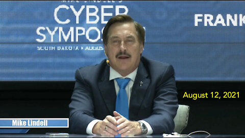 Mike Lindell at his Cyber Symposium