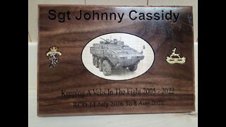 Military Plaque We Made